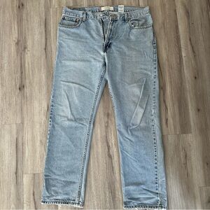 Levis 505 Jeans Mens 36X32 Blue Regular Fit Straight Leg Red Tab Denim